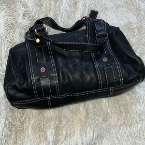 Cerruti 1881 black Genuine Leather Satchel